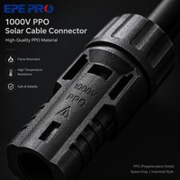 Connecteur de câble solaire DC Ppo, étanche IP67, 1000V, installation facile, haute performance, systèmes photovoltaïques, directement de l'usine