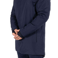 Veste matelassée de qualité supérieure pour hommes, logo personnalisé, manteau long élégant avec capuche, vente en gros