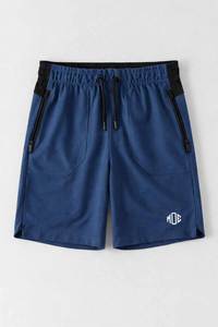 Shorts de sport blancs à séchage rapide pour hommes, taille élastique, cordon de serrage, poche arrière zippée, vêtements de sport d'entraînement, design imprimé, fabricant - Product Image 6