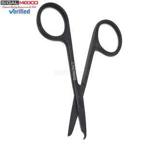 Tijeras de Sutura Spencer de 3.5 Pulgadas, Acero Inoxidable Negro, Instrumento Quirúrgico, Cuchilla de un Solo Gancho, Tijeras para Cortar Suturas, Entrenamiento para Estudiantes - Product Image 5
