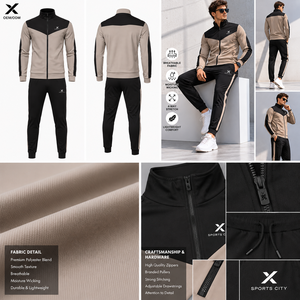 Conjuntos Deportivos Personalizados para Hombre X Sports City, Mezcla de Algodón y Felpa, Calidad Premium OEM/ODM, Estilo Deportivo X Performance, Logotipo X - Product Image 2