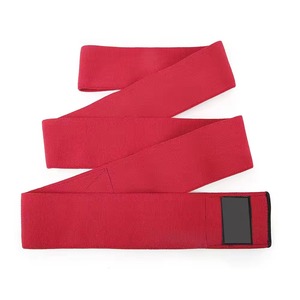 Genouillères tricotées rouges respirantes, protection épaisse, fermeture auto-agrippante pour le volley-ball - Product Image 2