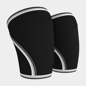 Protector de Pierna y Rodilla Deportivo de Neopreno Transpirable de 5mm 7mm con Logotipo Personalizado Unisex para Levantamiento de Pesas y Powerlifting - Product Image 2