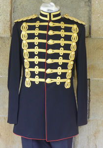 Precio al por mayor Personalizable 100% Lana Nuevo Doblete de Túnica Escocesa para Tamborista de Bagpipes Negro 2026 - Product Image 4