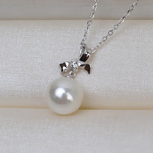 Collier avec pendentif en argent S925 fait main Han DIY, porte-pendentif en forme de nœud, chaîne de clavicule pour femme, 8-14, ensemble de colliers, pendentifs fins 2035 - Product Image 2