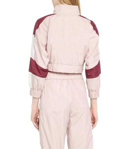 Women Cropped Windbreaker Jacket Wholesale Custom <b>Zipper</b> Slim Fit Women Outdoor Lightweight Nylon Jacket - Product Image 6