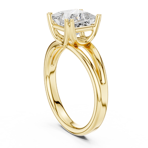 Classic <b>Split</b> Shank Engagement Wedding Anniversary <b>Rings</b> 2 CT E VS1 Princess Cut IGI Lab Grown Diamond 14K Solid Gold <b>Ring</b> - Product Image 4