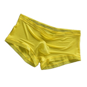 Vente chaude Conception Personnalisée Confortable Nylon Soie Glacée Respirant Cool Hommes Sous-Vêtements Boxer Briefs - Product Image 5