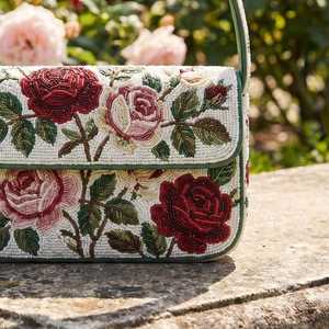 Bolso de Hombro Ligero y Cómodo para la Ciudad, con Bordado de Cuentas, de Lino, Impermeable, Ecológico, para Mujeres y Chicas, Chic - Product Image 2