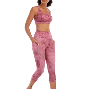 2026 Sublimation Gym Capri Exercise Workout Leggings Sportswear Fitness Yoga Gym Capri Made In Pakistan OEM Service - Product Image 4