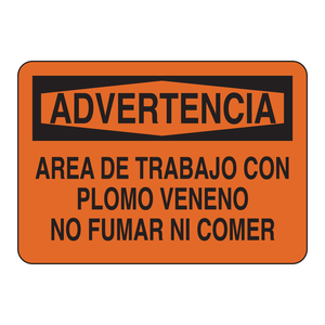 Panneau d'arrêt espagnol Brady - Panneau d'avertissement pour zone de travail intérieure/extérieure - Product Image 2