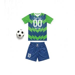 Conjunto de Uniforme de Fútbol Unisex de Diseño Personalizado, Impresión por Transferencia de Calor, Tejido Transpirable de Secado Rápido, Ajuste Atlético, Nombre y Logotipo del Equipo Personalizados - Product Image 5