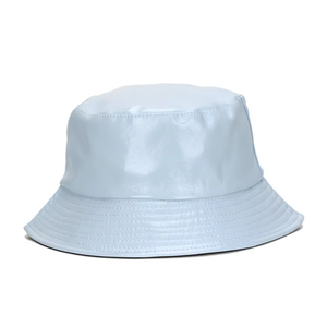 Sombrero de Pescador Unisex Impermeable Negro Brillante - Protección Elegante Contra la Lluvia y el Sol para Actividades al Aire Libre - Product Image 3