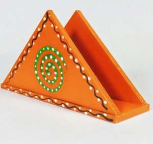 Moderno Soporte de Madera para Pañuelos, Pintado a Mano, Resistente al Agua, Color Naranja, Colgante y Portátil, para Decoración del Hogar - Product Image 2