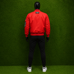 Premium Red Bomber <b>Jacket</b> Men's Streetwear Casual Slim Fit Flight <b>Pilot</b> Coat Windbreaker Varsity Baseball <b>Jacket</b> Multi-Pockets - Product Image 5