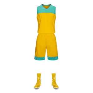 Ensemble de maillots de basket-ball personnalisés en gros pour hommes, uniforme de basket-ball simple et solide, respirant et doux, ensemble d'uniformes d'équipe de basket-ball. - Product Image 6