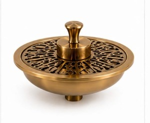 Stainless Steel Incense Burner <b>Bakhoor</b> Burner <b>Oud</b> Burner Charcoal Burner Aroma Burner Gold Finish Burner Ring Base Burner Marble - Product Image 3