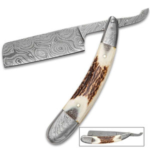 Maquinilla de Afeitar Clásica Premium Kaamir Instruments para Hombre, Mango de Acero Inoxidable, Cuchilla de Doble Filo de Acero Inoxidable Súper Resistente - Product Image 1