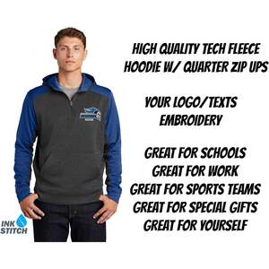 Sweat à capuche à demi-fermeture éclair St249 Sports unisexe 2025 Design personnalisé Logo Textes Broderie Tech Fleece Sweatshirts promotionnels - Product Image 5