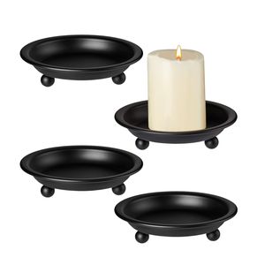 Lot de 2 bougeoirs à thé en fer thermolaqué style nordique, pour décorations d'anniversaire, mariages, fêtes et cadeaux - Product Image 4