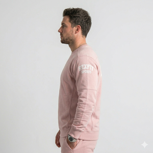 Sweat-shirts personnalisés respirants à col rond en molleton, sweat-shirts à col rond en molleton imprimés à la mode pour hommes - Product Image 3