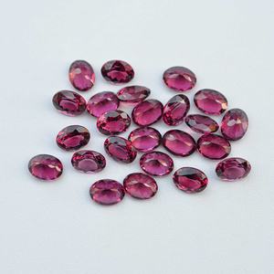 Garnet Umbalita Natural de 6x8mm, Corte Ovalado, Gema Semipreciosa Suelta, Garnet Magenta de Malawi, Rojo Rosado con Efecto Play Fire, Joyería de Tendencia - Product Image 2