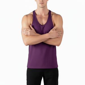 <b>Mens</b> <b>Stringer</b> Gym Singlet Sleeveless Tank Top Muscle Fit Workout <b>Vest</b> Breathable Quick Dry Bodybuilding Training Shirt Fitness - Product Image 5