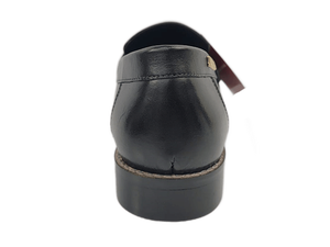 Mocasines de Cuero Negro para Hombre Brentwood, Punta Redonda, Sin Cordones, para Oficina y Carrera Profesional, Color Sólido, Suela de Goma Acolchada - Product Image 3