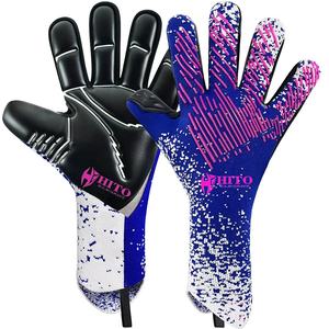 Gants de gardien de but, paume avant en latex de contact, dos en latex haute mousse et silicone injecté, doigts coupés, sangle amovible, enveloppe de pouce - Product Image 1