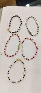 Freshwater Pearl and Natural Stone Beaded <b>Bracelets</b> Handmade Gemstone Pearl <b>Stretch</b> <b>Bracelets</b> Fashion Jewelry - Product Image 2