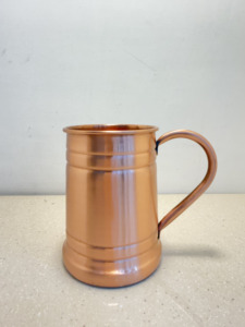 Premium Pure Copper Beer Tankard Mug 16oz Smooth Plain Copper Stein with Handle Wholesale Barware Cocktail <b>Drinkware</b> - Product Image 3