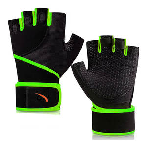 Guantes de levantamiento de pesas con logo personalizado para hombres y mujeres, guantes de levantamiento de pesas de alta calidad y más vendidos. - Product Image 2
