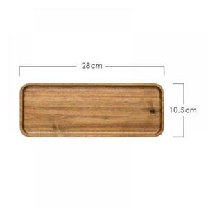 Bandeja y Plato de Madera de Mango Hechos a Mano, Bandejas de Acacia Auténtica de Grado Alimenticio, Última Llegada, Bandejas de Lujo para Servir Té y Aperitivos, Diseño Moderno - Product Image 1