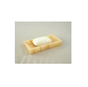 Porte-savon mural moderne en résine rouge écologique avec rainures de drainage, facile à nettoyer, sans électricité, pour salle de bain JANNAT - Product Image 1