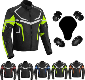 Chaqueta de Motocicleta Unisex para Adultos SAMROZ SPORTS, Reflectante, Impermeable, con Protección CE para Motociclistas - Product Image 2