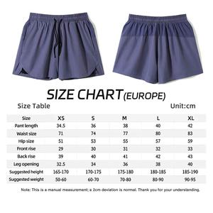 Short de compression en nylon pour homme 2 en 1 5 Hombre Sport Jogging Short d'été double épaisseur Fabricant Logo personnalisé - Product Image 2