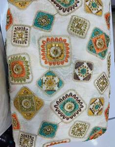 High Quality D Crepe Nonwoven Embroidery <b>Fabric</b> <b>Medium</b> Weight Floral Breathable Durable Wedding Apparel Accessories Home Girls - Product Image 6