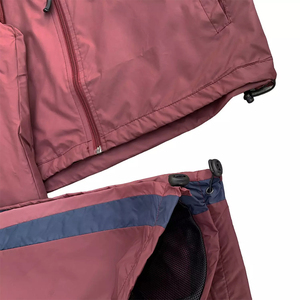 Custom Men Color Block Hooded Tracksuit Windbreaker Set Outdoor Sports <b>Jacket</b> and Jogger Pants 2 Piece Running Jogging Sweatsuit - Product Image 5