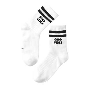Chaussettes d'équipe côtelées personnalisées à faible MOQ, sublimées numériquement, en coton respirant et à séchage rapide, idéales pour l'été, ajustement confortable - Product Image 3