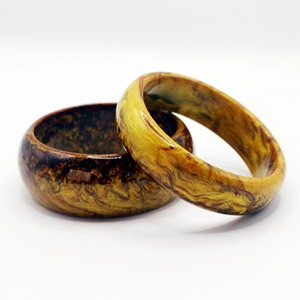 Brazaletes de Resina Negro Intenso, Brazaletes de Resina de Color Sólido, Brazaletes de Resina con Acabado Liso, Artículo de Venta al Por Mayor de Fábrica Personalizado, Brazaletes de Resina - Product Image 1