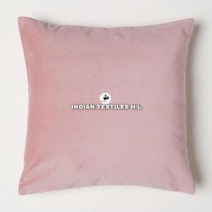 Housse de coussin carrée en velours H/L, style minimaliste, couleur unie, imprimée, lavable, pour la décoration, par Indian Textiles - Product Image 4