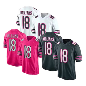 เสื้อฟุตบอลอเมริกันปักลายแบบสั่งทำพิเศษ 100% พร้อมชื่อทีมและหมายเลขส่วนตัว แขนสั้นระบายอากาศได้ดี - Product Image 6