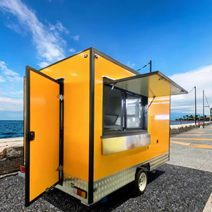 Food truck, remorque à café, camion de vente ambulante, camionnette alimentaire, chariot à hot-dogs, petite remorque alimentaire vintage, entièrement équipée - Product Image 1