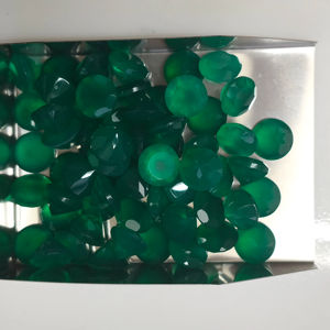 Ónix Verde Natural de 8MM, Corte Brillante Redondo, Gema Suelta de la Mejor Calidad para Joyería, Gemas de Red Mountain - Product Image 5