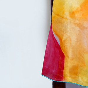 OEM Design Floral Pattern <b>Silk</b> Square <b>Scarf</b> Women Head Satin <b>Scarf</b> Low MOQ 100% <b>Silk</b> - Product Image 3