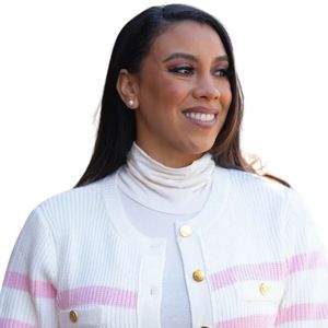 AKA Pink and White Striped <b>Cardigan</b> Women Greek Letter Apparel Button Down Knit <b>Sweater</b> Stylish Casual Premium Wear - Product Image 2