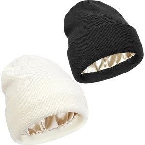 Bonnet en tricot acrylique brodé à la main pour hommes et femmes, bonnet souple et chaud pour l'hiver et les voyages - Product Image 3