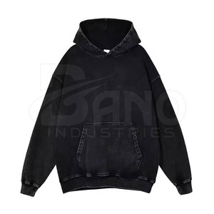 Sudaderas con Capucha de Alta Calidad, Lavado Ácido, 100% Algodón, para Hombre, Invierno, Logotipo Personalizado, Ecológicas, Secado Rápido, para Venta en Línea - Product Image 5