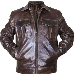 Veste en cuir pour homme la plus vendue, élégante, en cuir véritable, tendance, avec personnalisation de marque, fabrication directe d'usine - Product Image 5