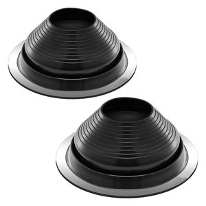 2 Pezzi Guarnizioni Flessibili in EDPM per Tubi di Scarico, Resistenti alle Alte Temperature (67-212°F), Compatibili con Tubi da 6 e 11 Pollici di Diametro Esterno, in Feltro Durevole per Coperture - Product Image 1